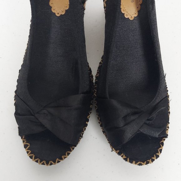 ANTHROPOLOGIE SEYCHELLES SINGAPORE CORK WEDGE SANDALS - Picture 7 of 14